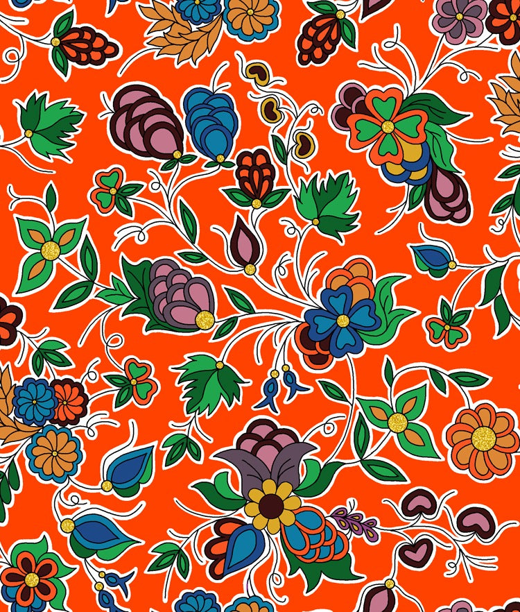 Family Blooms - Orange
