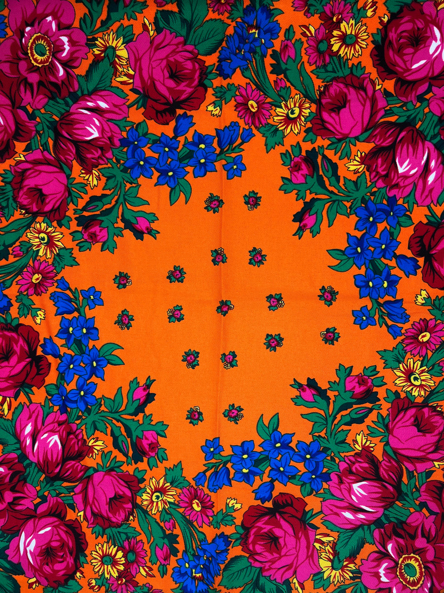 Orange Kokom Scarf – Kokom Scrunchies - Main Image