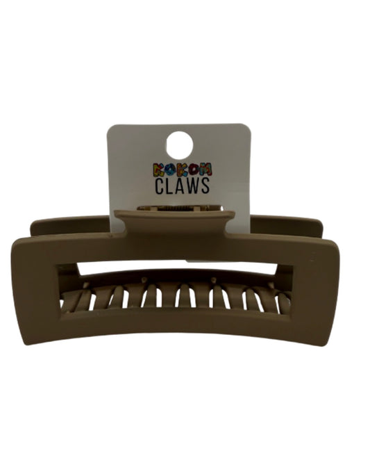 The Large Coffee Hair Claw