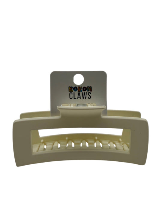 The Large Cream Hair Claw
