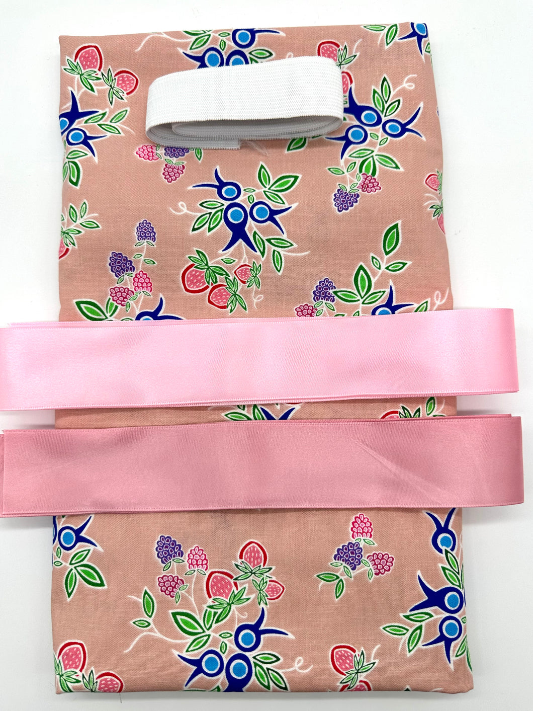 Child Pink Floral Ribbon Skirt Kit