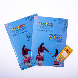 Interactive Colouring Book with 2 sticker pages (bilingual)