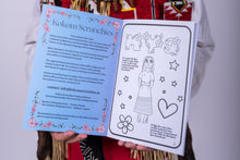 Load image into Gallery viewer, Interactive Colouring Book with 2 sticker pages (bilingual)
