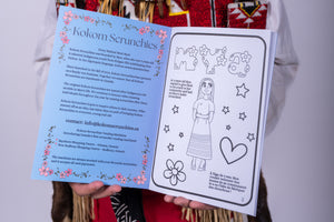 Interactive Colouring Book with 2 sticker pages (bilingual)