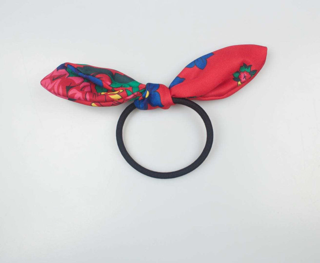 Red Kokom Bow Hair Tie